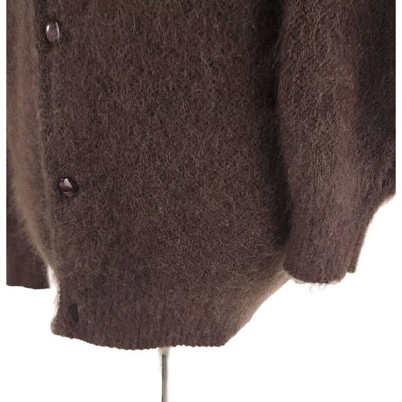 Needles Mohair Cardigan in Charcoal Brown S Mens New Defect Made in Japan LQ276 - Picture 9 of 16